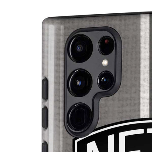 NBA Brooklyn Nets Canvas Galaxy S22 Ultra Pro Case