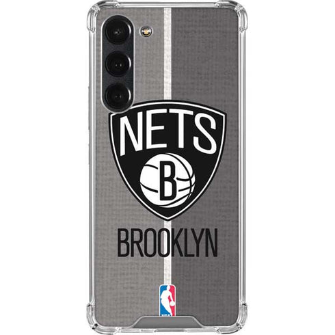 NBA Brooklyn Nets Canvas Galaxy S23 Plus Clear Case