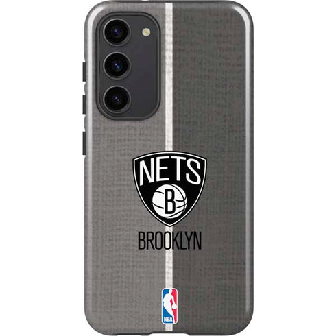 NBA Brooklyn Nets Canvas Galaxy S23 Plus Pro Case