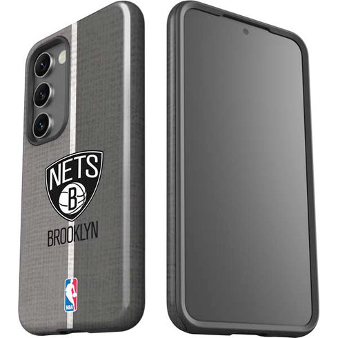 NBA Brooklyn Nets Canvas Galaxy S23 Plus Pro Case