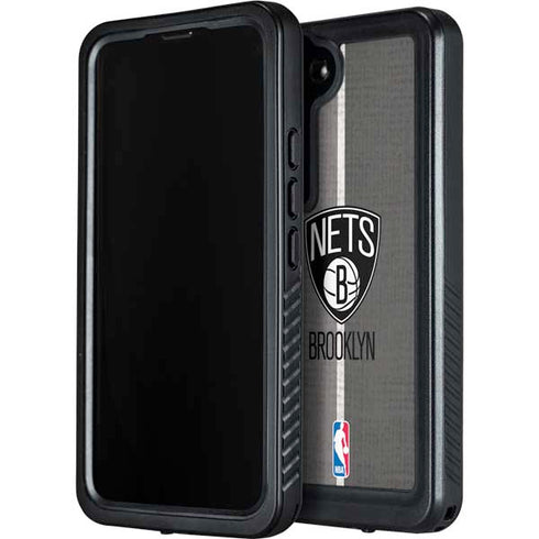 NBA Brooklyn Nets Canvas Galaxy S23 Plus Waterproof Case