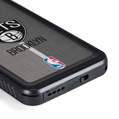 NBA Brooklyn Nets Canvas Galaxy S23 Plus Waterproof Case