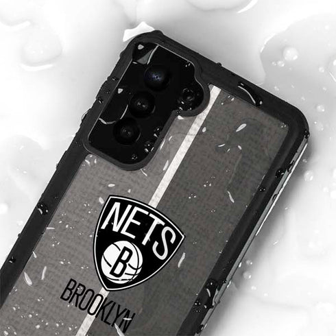 NBA Brooklyn Nets Canvas Galaxy S23 Plus Waterproof Case