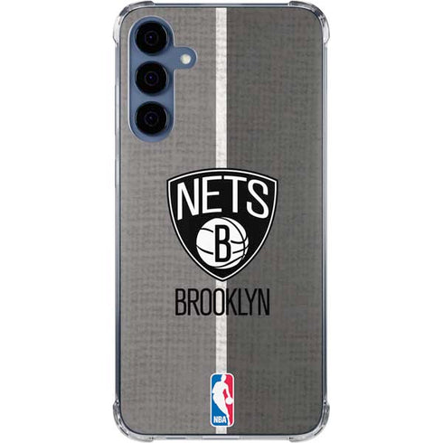 NBA Brooklyn Nets Canvas Galaxy S24 Clear Case