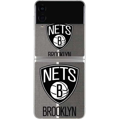 NBA Brooklyn Nets Canvas Galaxy Z Flip3 5G Skin