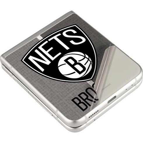 NBA Brooklyn Nets Canvas Galaxy Z Flip3 5G Skin