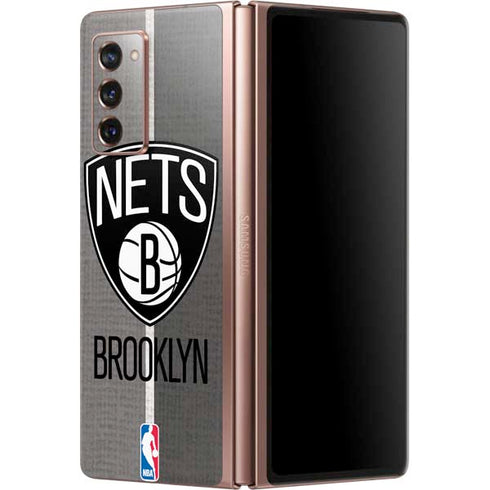 NBA Brooklyn Nets Canvas Galaxy Z Fold2 5G Skin