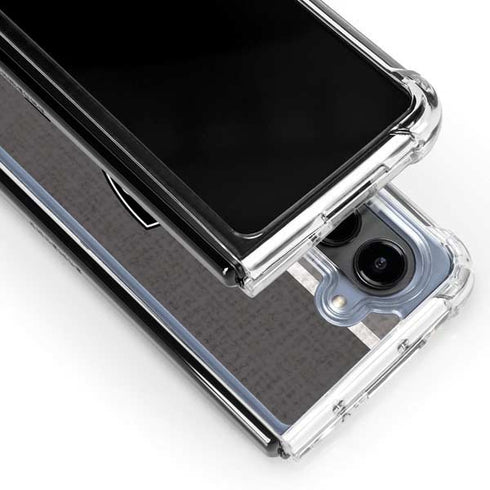 NBA Brooklyn Nets Canvas Galaxy Z Fold5 5G Clear Case