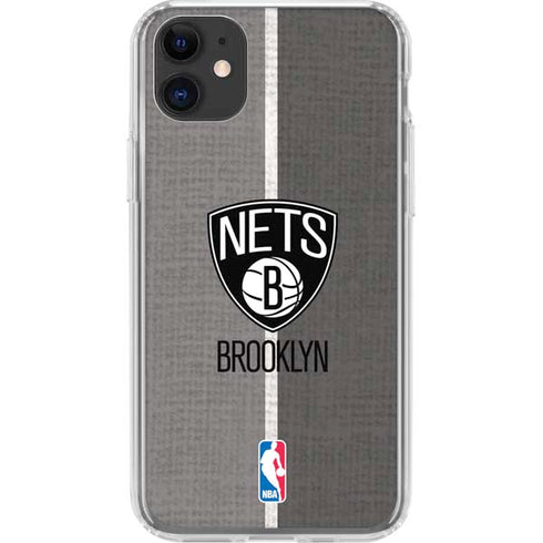 NBA Brooklyn Nets Canvas iPhone 11 Clear Case