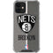 NBA Brooklyn Nets Canvas iPhone 12 Clear Case
