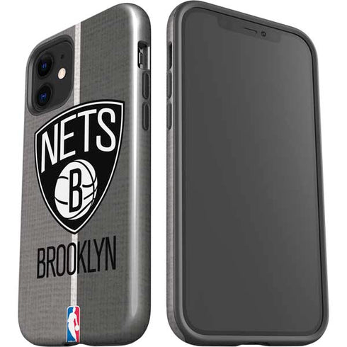 NBA Brooklyn Nets Canvas iPhone 12 Impact Case