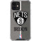 NBA Brooklyn Nets Canvas iPhone 12 Mini Clear Case