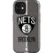 NBA Brooklyn Nets Canvas iPhone 12 Mini Impact Case