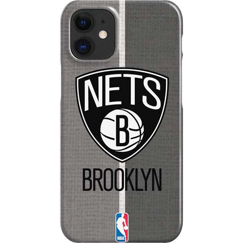 NBA Brooklyn Nets Canvas iPhone 12 Mini Lite Case