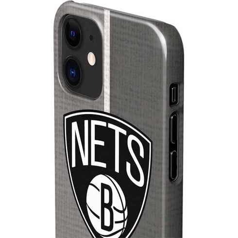 NBA Brooklyn Nets Canvas iPhone 12 Mini Lite Case