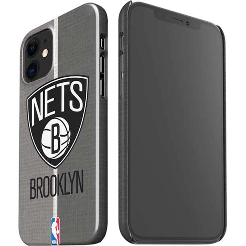 NBA Brooklyn Nets Canvas iPhone 12 Mini Lite Case