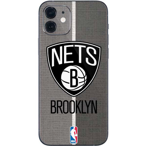 NBA Brooklyn Nets Canvas iPhone 12 Mini Skin