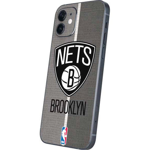 NBA Brooklyn Nets Canvas iPhone 12 Mini Skin
