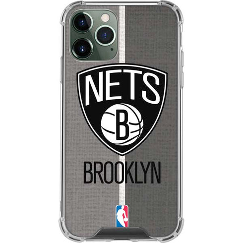 NBA Brooklyn Nets Canvas iPhone 12 Pro Clear Case