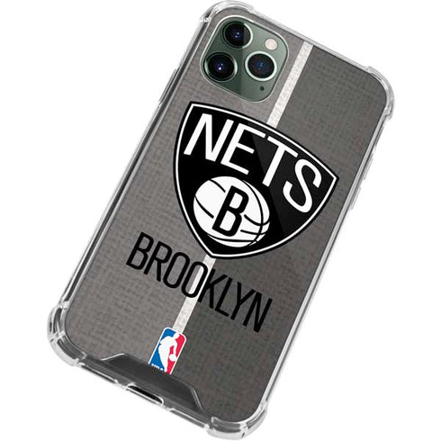 NBA Brooklyn Nets Canvas iPhone 12 Pro Clear Case