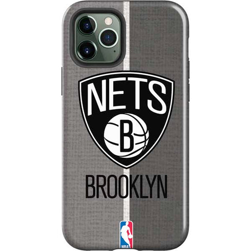 NBA Brooklyn Nets Canvas iPhone 12 Pro Impact Case
