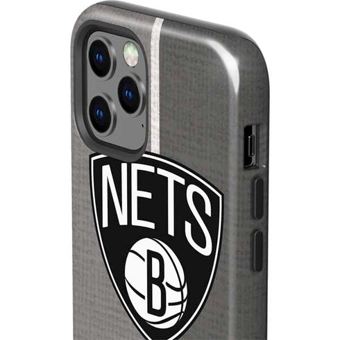 NBA Brooklyn Nets Canvas iPhone 12 Pro Impact Case