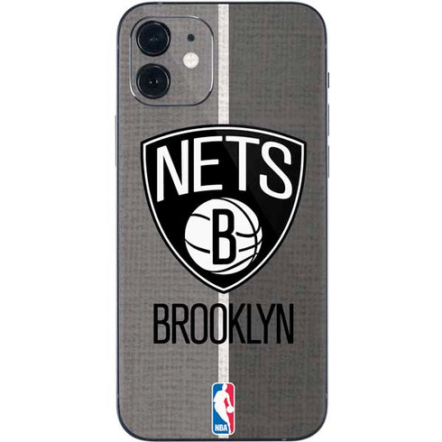 NBA Brooklyn Nets Canvas iPhone 12 Skin