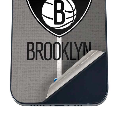 NBA Brooklyn Nets Canvas iPhone 12 Skin
