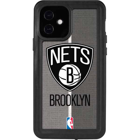 NBA Brooklyn Nets Canvas iPhone 12 Waterproof Case