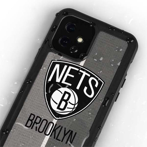 NBA Brooklyn Nets Canvas iPhone 12 Waterproof Case