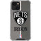 NBA Brooklyn Nets Canvas iPhone 13 Clear Case