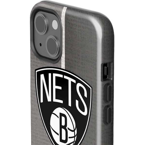 NBA Brooklyn Nets Canvas iPhone 13 Impact Case