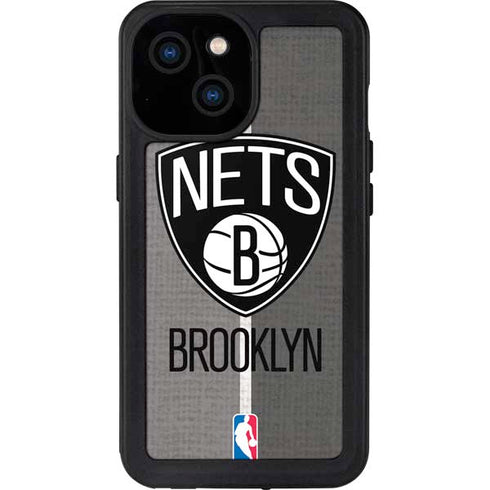 NBA Brooklyn Nets Canvas iPhone 13 Mini Waterproof Case
