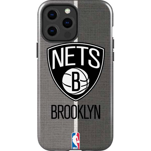 NBA Brooklyn Nets Canvas iPhone 13 Pro Max Impact Case