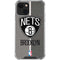NBA Brooklyn Nets Canvas iPhone 14 Plus Clear Case