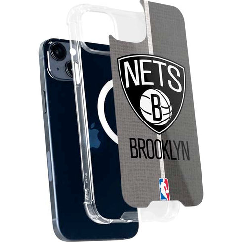 NBA Brooklyn Nets Canvas iPhone 14 Plus MagSafe Case
