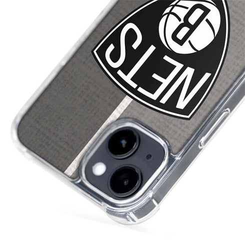 NBA Brooklyn Nets Canvas iPhone 15 Plus MagSafe Case
