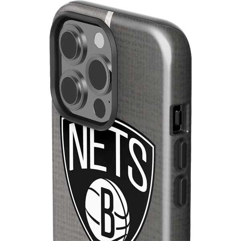 NBA Brooklyn Nets Canvas iPhone 15 Pro Impact Case
