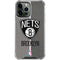 NBA Brooklyn Nets Canvas iPhone 15 Pro Max Clear Case