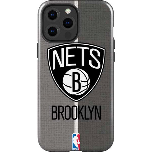 NBA Brooklyn Nets Canvas iPhone 15 Pro Max Impact Case