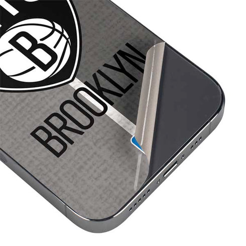 NBA Brooklyn Nets Canvas iPhone 14 Pro Skin
