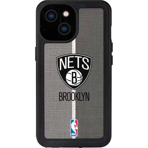 NBA Brooklyn Nets Canvas iPhone 15 Waterproof Case