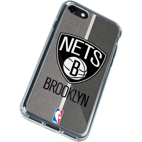 NBA Brooklyn Nets Canvas iPhone SE (2nd & 3rd Gen) Clear Case