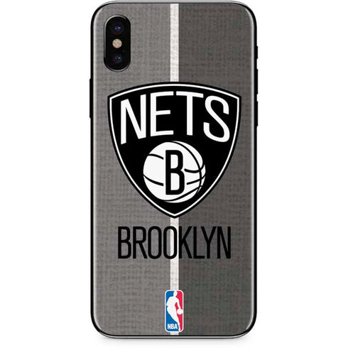 NBA Brooklyn Nets Canvas iPhone X Skin