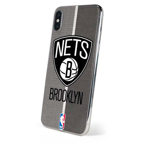 NBA Brooklyn Nets Canvas iPhone X Skin