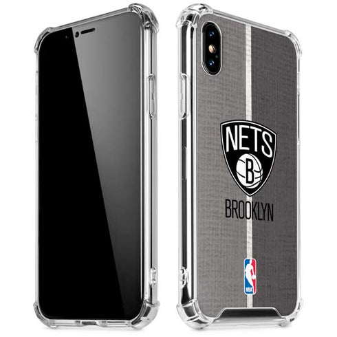 NBA Brooklyn Nets Canvas iPhone XS Max Clear Case