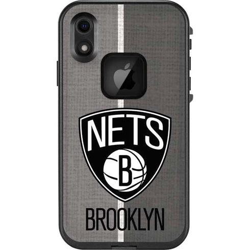 NBA Brooklyn Nets Canvas LifeProof Fre iPhone Skin