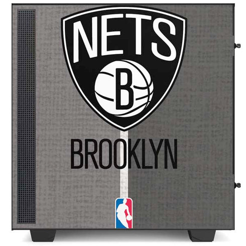 NBA Brooklyn Nets Canvas NZXT H510 Compact ATX Mid-Tower Case Skin