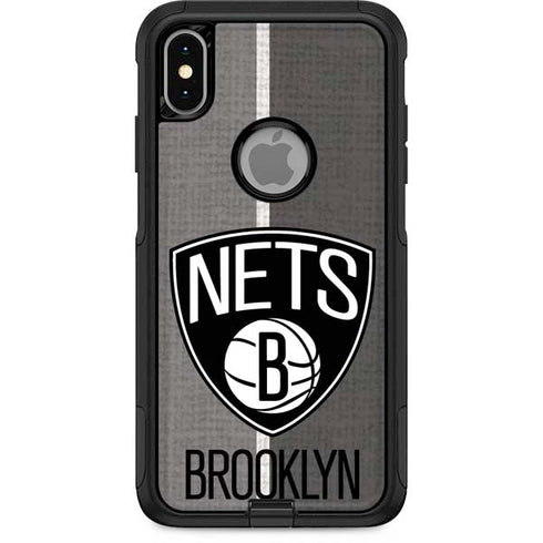 NBA Brooklyn Nets Canvas Otterbox Commuter iPhone Skin