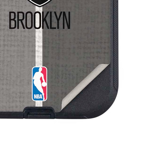 NBA Brooklyn Nets Canvas Otterbox Defender iPhone Skin
